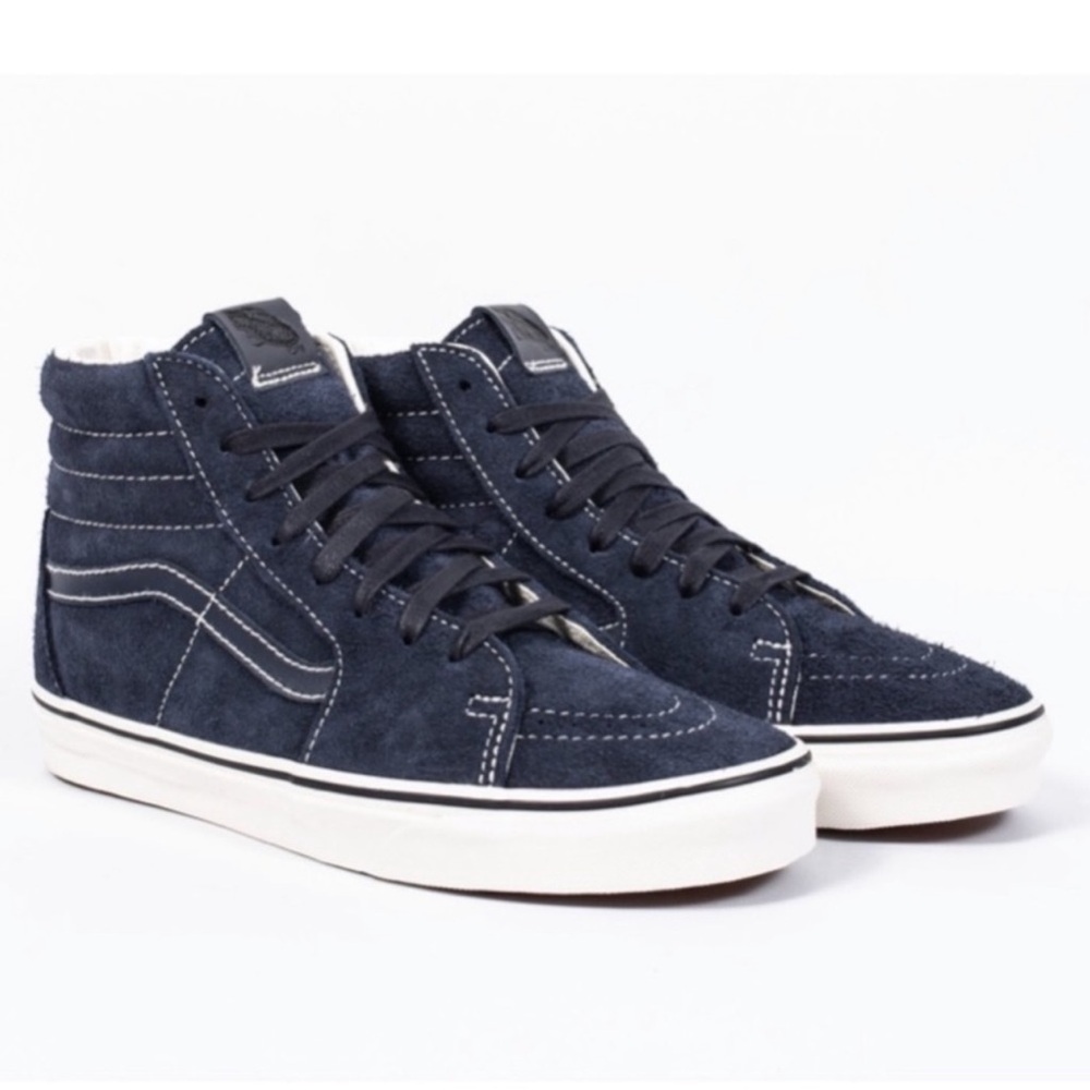 NWT Vans Sk8-Hi Hairy Suede Sky Captain Sneaker SZ 11.5